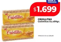 Supermayorista Vital Criollitas galletitas oferta