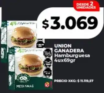 Supermayorista Vital Union ganadera hamburguesa oferta