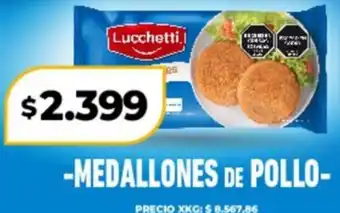 Supermayorista Vital Lucchetti medallones de pollo oferta