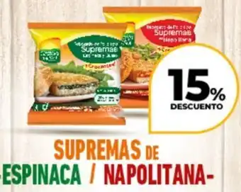 Supermayorista Vital Granja del sol supremas de espinaca/ napolitana oferta