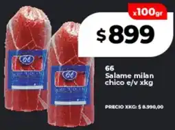 Supermayorista Vital 66 salame milan chico e/v oferta