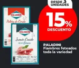 Supermayorista Vital Paladini fiambres feteados toda la variedad oferta