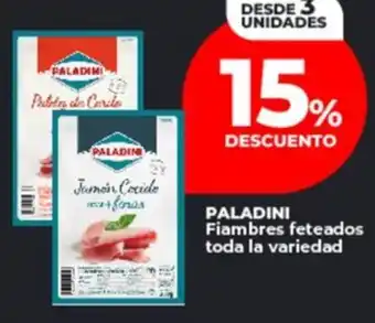 Supermayorista Vital Paladini fiambres feteados toda la variedad oferta