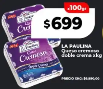 Supermayorista Vital La paulina queso cremoso doble crema oferta