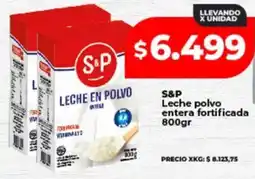 Supermayorista Vital S&P Leche polvo entera fortificada oferta