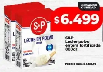 Supermayorista Vital S&P Leche polvo entera fortificada oferta