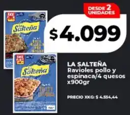 Supermayorista Vital La salteña ravioles pollo y espinaca/4 quesos oferta