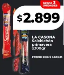 Supermayorista Vital La casona salchichón primavera oferta