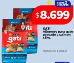 Supermayorista Vital Gati alimento para gato pescado y salmón oferta