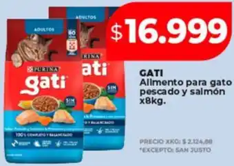 Supermayorista Vital Gati allmento para gato pescado y salmón oferta