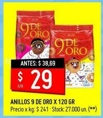 Changomas Anillos 9 De Oro oferta