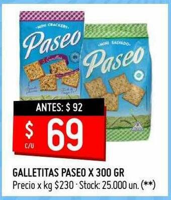 Changomas Galletitas Paseo oferta