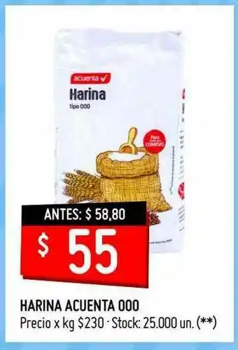 Changomas Harina Acuenta 000 oferta