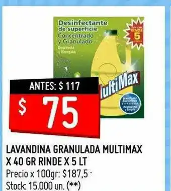 Changomas Lavandina Granulada Multimax oferta