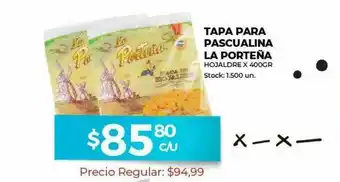 Super MAMI Tapa Para Pascualina La Porteña oferta