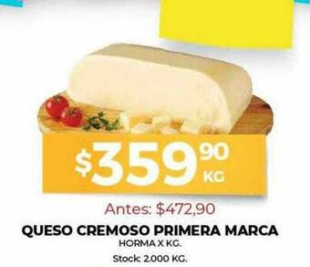 Super MAMI Queso Cremoso Primera Marca oferta