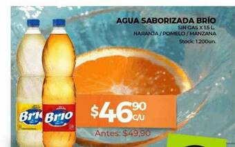 Super MAMI Agua Saborizada Brio Sin Gas oferta