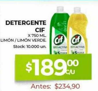 Super MAMI Detergente Cif oferta