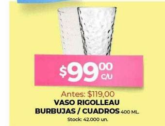 Super MAMI Vaso Rigolleau Burbujas Cuadros oferta