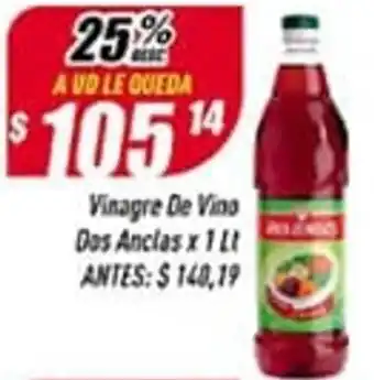Supermercados Comodin Vinagre de Vino Dos Ancias x 1 Lt oferta