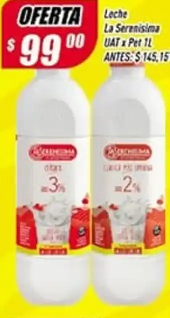 Supermercados Comodin Leche La Serenisima UAT x Pet 1L oferta