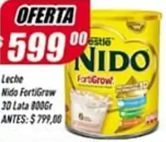 Supermercados Comodin Leche Nido FortiGrow 30 Lata 800 gr oferta