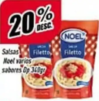 Supermercados Comodin 20% Desc. Satsas Noel Varios Sabores Dp 340 gr oferta