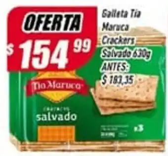 Supermercados Comodin Galleta Tia Maruca Crackers Salvado 630 g oferta