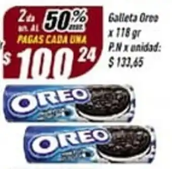 Supermercados Comodin Galleta Oreo x 118 gr oferta