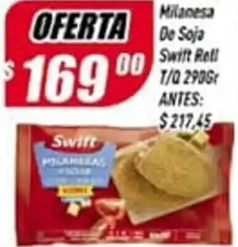 Supermercados Comodin Milanesa De Soja Swift Roll T/O 290 gr oferta