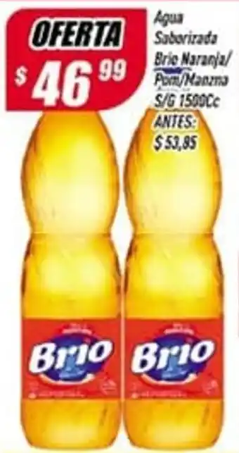 Supermercados Comodin Agua Saborizada Brio Naranja/Pom/Manzna S/G 1509Cc oferta