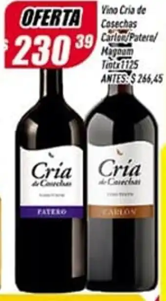 Supermercados Comodin Vino Cria de Cosechas Carlon/Patern/Magnum Tintx1125 oferta