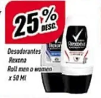 Supermercados Comodin 25% Desc Desodorantes Rexona Roll Men o Women x 50 ml oferta