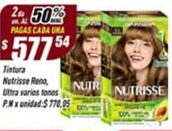 Supermercados Comodin Tintura Nutrisse Reno, Ultra Varios Tonos oferta