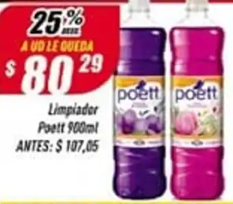 Supermercados Comodin Limpiador Poett 900 ml oferta