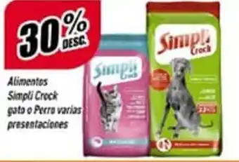 Supermercados Comodin 30% Desc. Alimentos Simpli Crock Gato o Perro Varias Presentaciones oferta