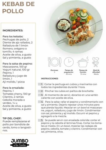 Jumbo Kebab de pollo oferta