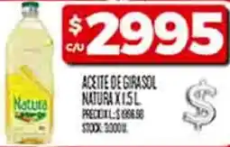 Supermercados DIA Natura aceite de girasol oferta