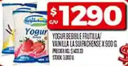 Supermercados DIA Yogur bebible frutilla/ vainilla la sulpachense oferta