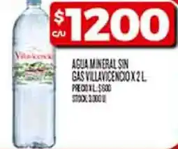 Supermercados DIA Villavicencio agua mineral sin gas oferta