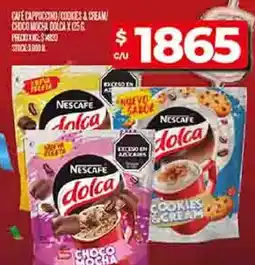 Supermercados DIA Cafe cappuccino/cookies & cream/ choco mocha dolca oferta