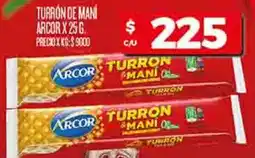 Supermercados DIA Turrón de maní arcor oferta