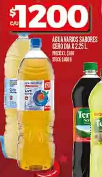 Supermercados DIA Dia agua varios sabores cero oferta