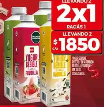 Supermercados DIA Yogur be bible entero/descremado oferta