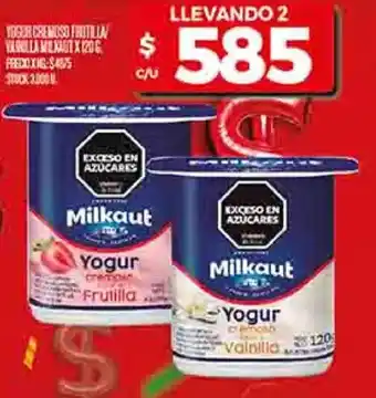 Supermercados DIA Milkaut yogur frutilla oferta