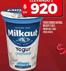 Supermercados DIA Milkaut yogur cremoso oferta