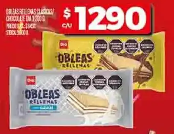 Supermercados DIA Obleas rellenas oferta