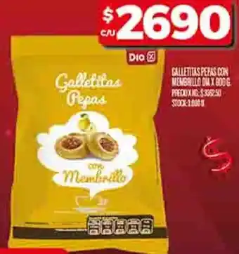 Supermercados DIA Dia galletitas pepas membrillo oferta