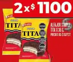 Supermercados DIA Alfajor simple tita oferta