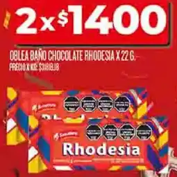 Supermercados DIA Oblea baño chocolate rhodesia oferta